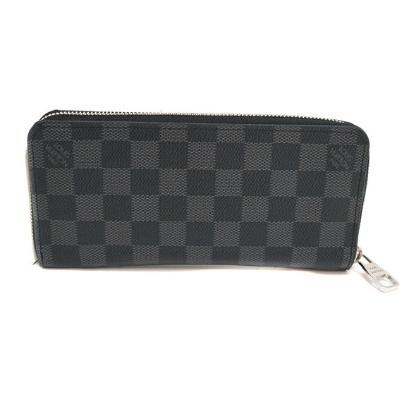 Louis Vuitton Long Black Damier Zippy Graphite Accessory Vertical Wallet - Picture 1 of 13